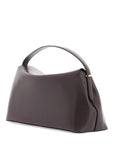 Toteme - T-Lock Brown Structured Calfskin Handbag With Shoulder Strap