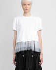 Noir Kei Ninomiya - Tulle Short Sleeves T-Shirt