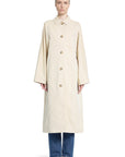 Toteme - Tumbled Cotton Silk Trench Coat