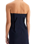 Sportmax - Velvet Detailed Bustier Dress With Nine