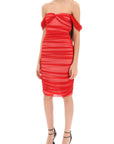 Norma Kamali - Walter Draped Mesh Dress