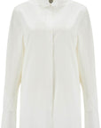 Toteme - White Asymmetrical Organic Cotton Tuxedo Shirt