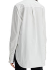 Toteme - White Asymmetrical Organic Cotton Tuxedo Shirt