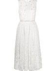 Self Portrait - White Beaded Midi Dress