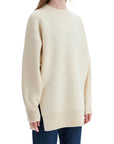 Toteme - White Fine Knit Wool And Cashmere Sweater