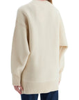 Toteme - White Fine Knit Wool And Cashmere Sweater