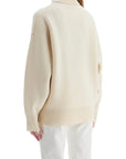 Toteme - White Snow Wool And Cashmere Turtleneck For Women