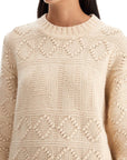 Ganni - Wool And Cotton Blend Pullover