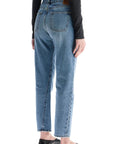 Toteme - Worn Blue Organic Cotton Jeans With Twisted Seams