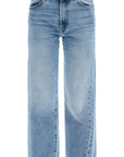 Toteme - Worn Blue Organic Cotton Jeans With Twisted Seams