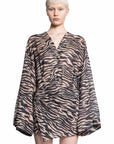 The Attico - Zebra Print Mini Dress